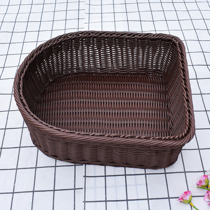 Handwoven Oval Storage Basket Stornfield
