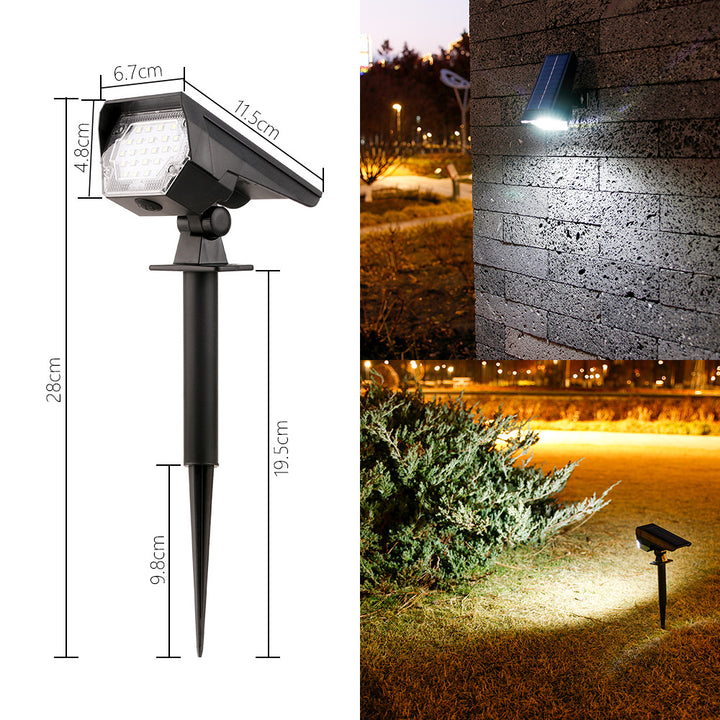 Adjustable Solar LED Landscape Spotlight Stake Stornfield