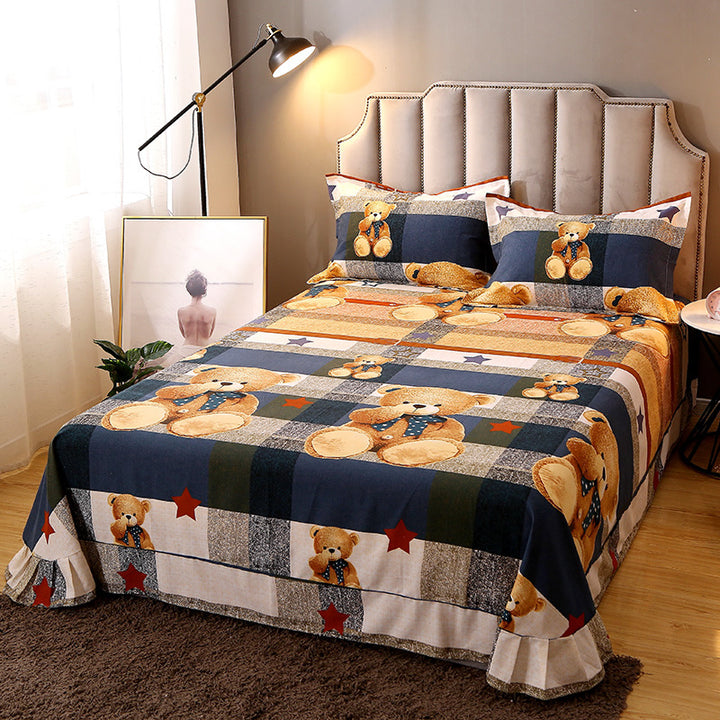 Floral Patterned Bed Cover Set
