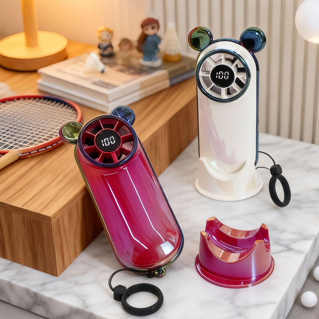 Women Portable Mini Fan with LCD Display Stornfield