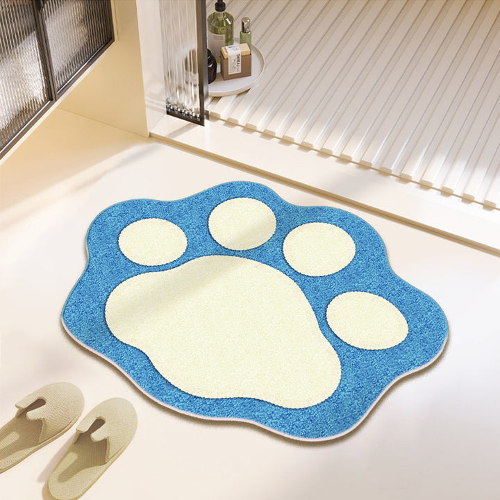 Fun Paw Print Bath Mat Stornfield
