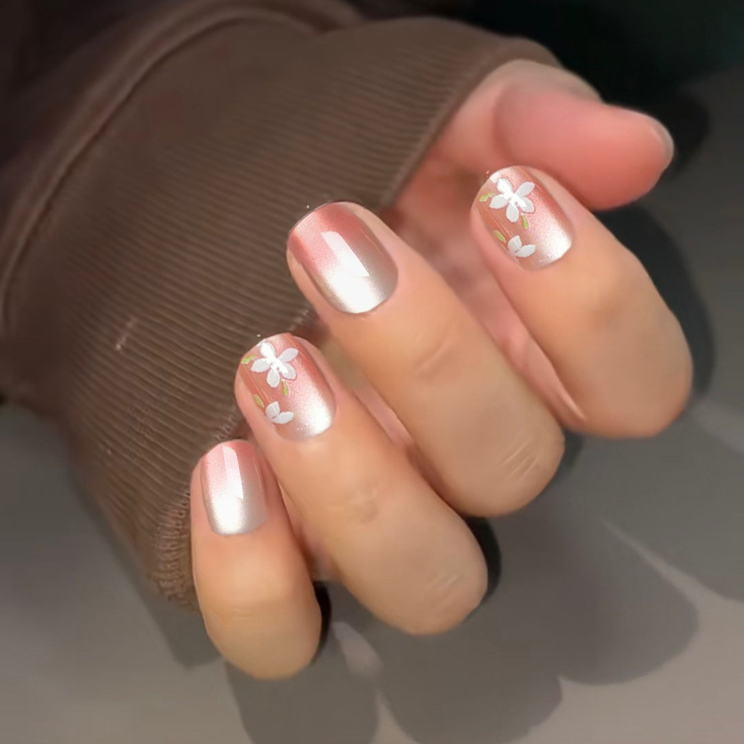 Artisan Floral Press-On Nail Set Stornfield