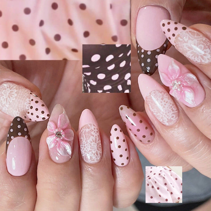 Elegant Floral Bohemian Nail Tips Stornfield