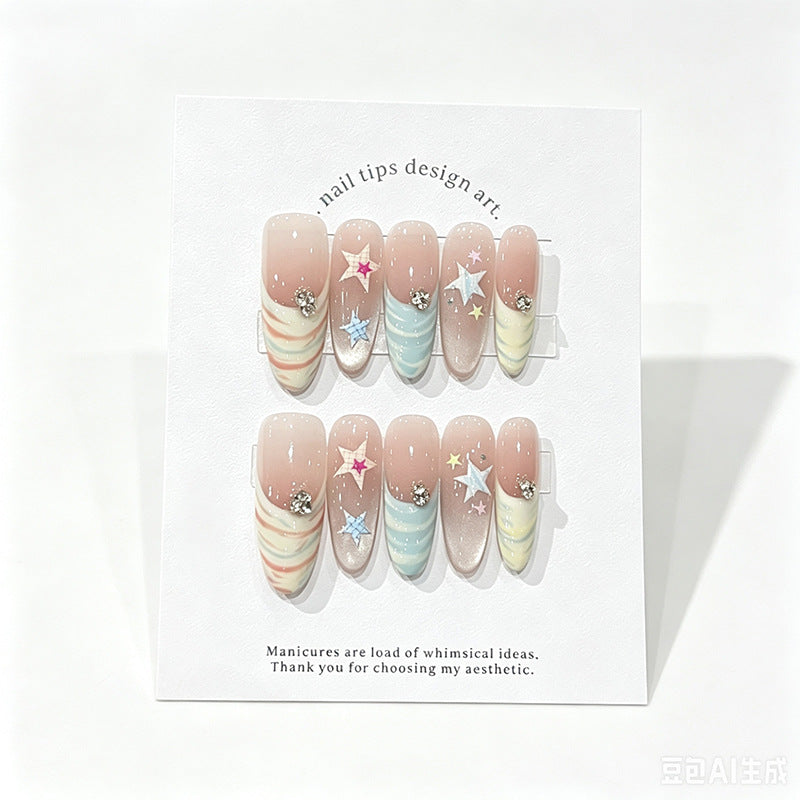 Whimsical Nail Art Press-On Set Stornfield