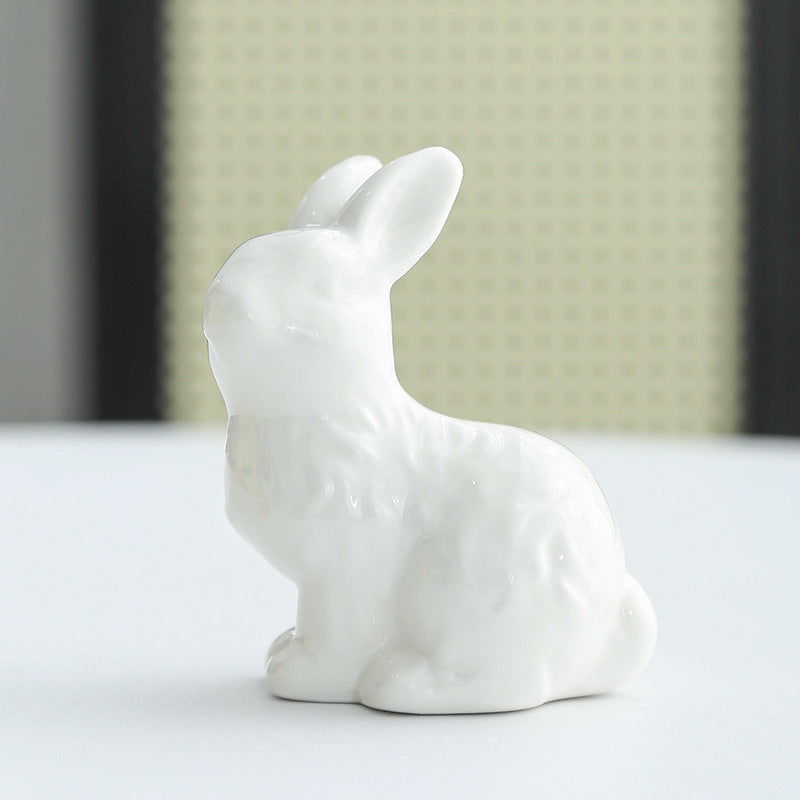 Whimsical Ceramic Rabbit Sculpture Stornfeild