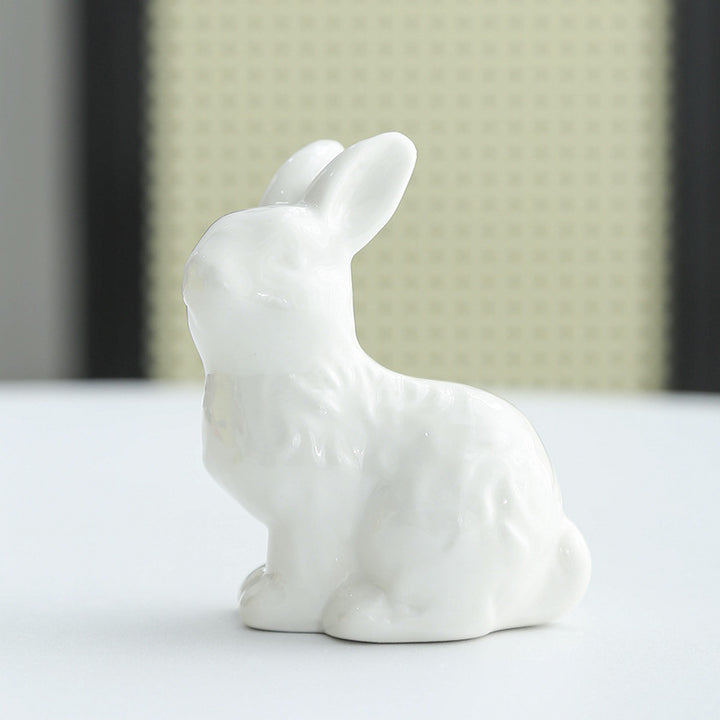 Whimsical Ceramic Rabbit Sculpture Stornfeild