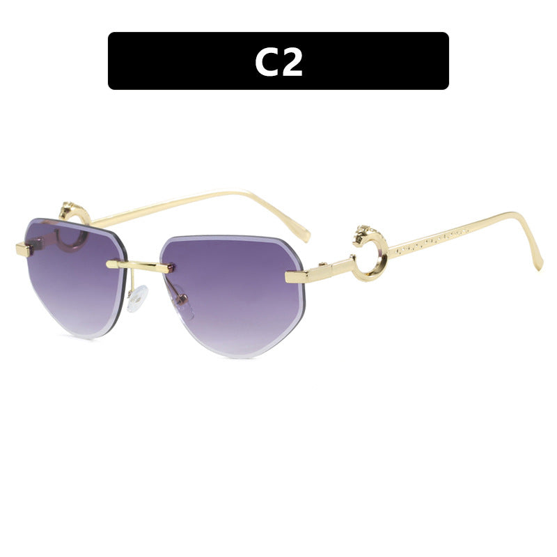 Women's trendy chic sunglasses in modern design with delicate metal frame Stornfield