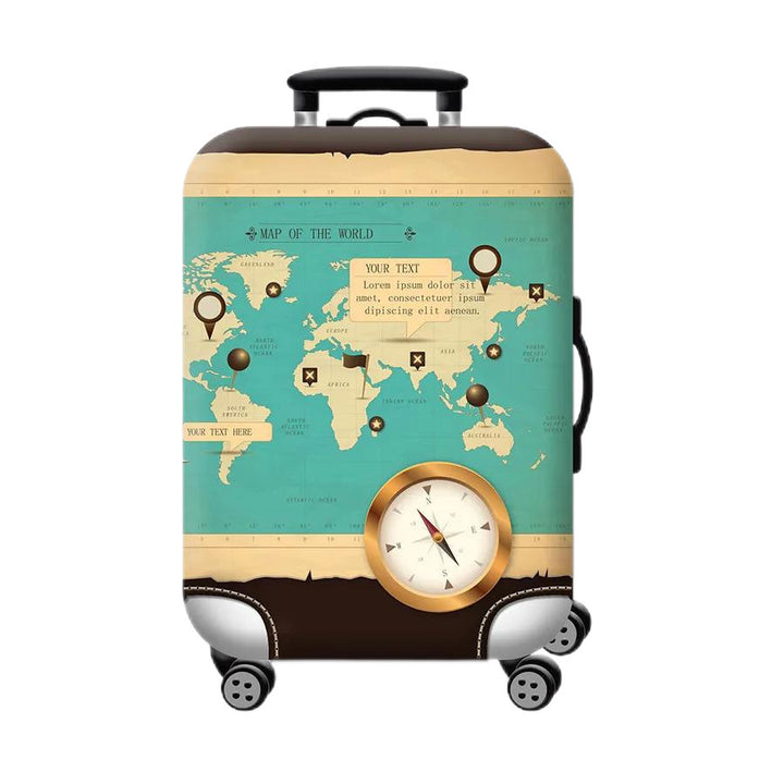 Women Hard Shell Suitcase with Trendy Surf and Palm Design Stornfield