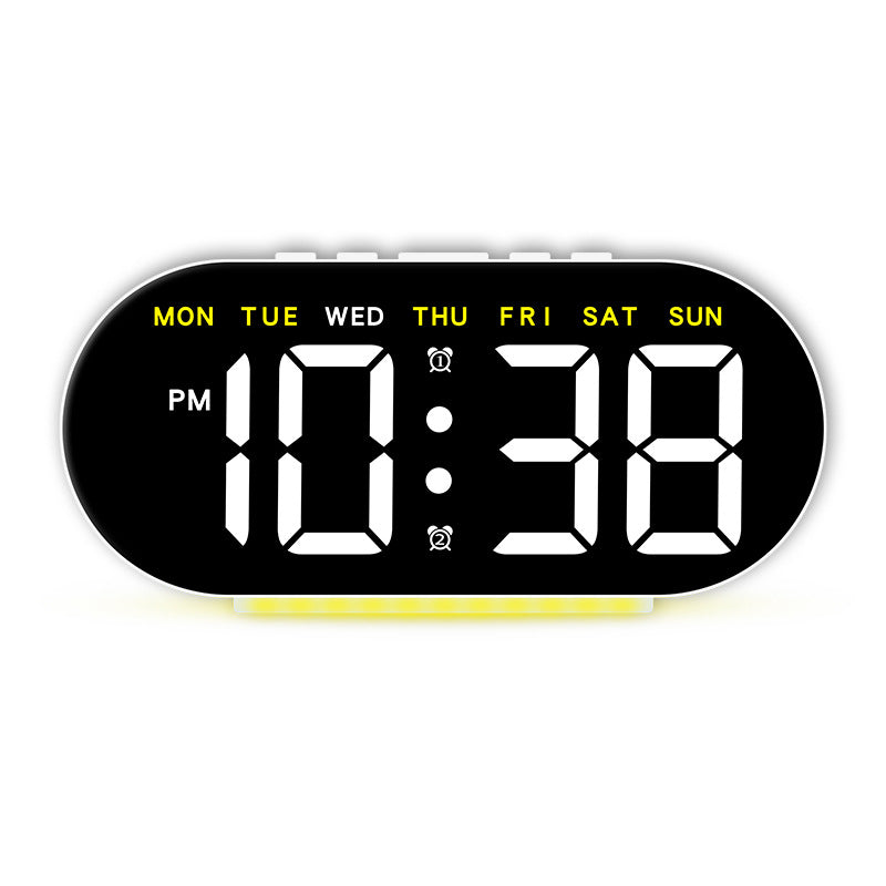 Digital alarm clock with large LED display and multifunctional display Stornfield
