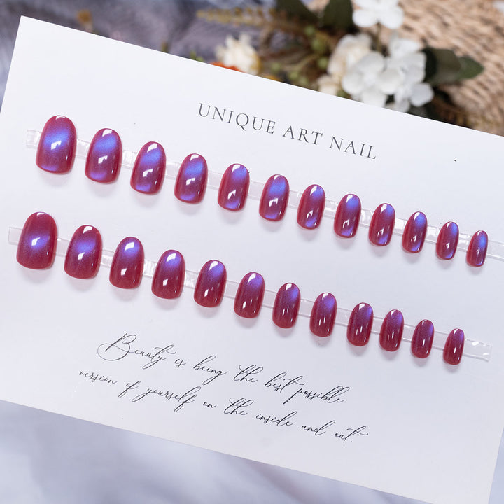 Ombre Glossy Nail Art