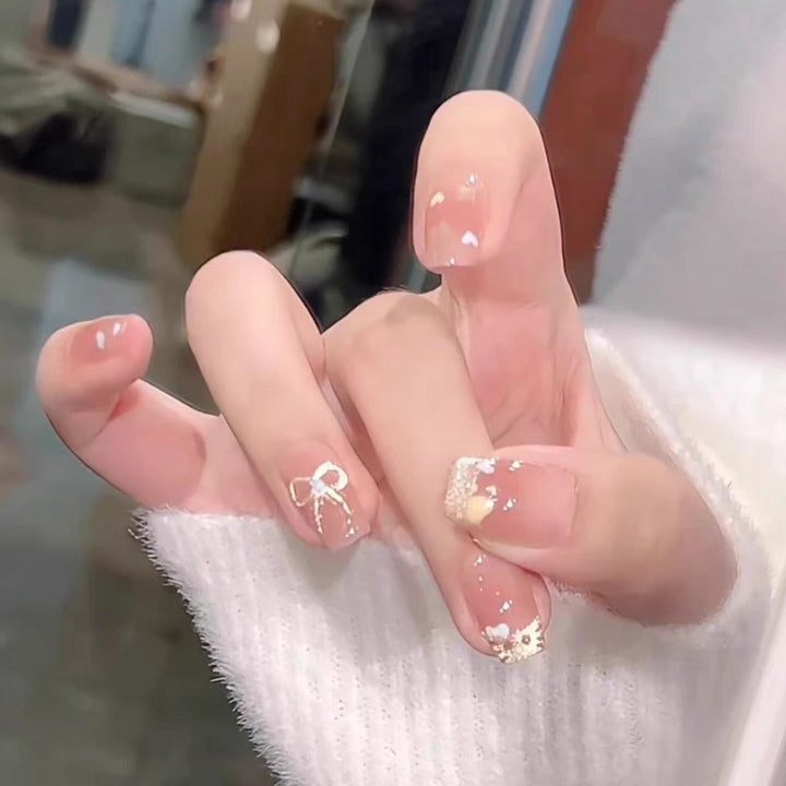 Artistic Character-Embellished Press-On Nails Stornfield