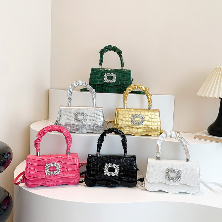 Glamorous Crocodile Texture Evening Handbag Stornfield