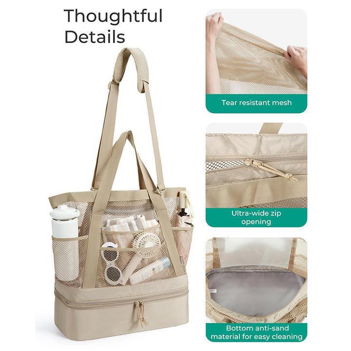 Durable cooler bag with practical removable inner compartment Stornfield