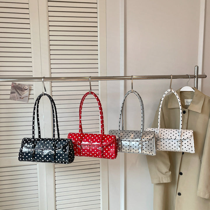 Polka Dot Handheld Satchel Bag