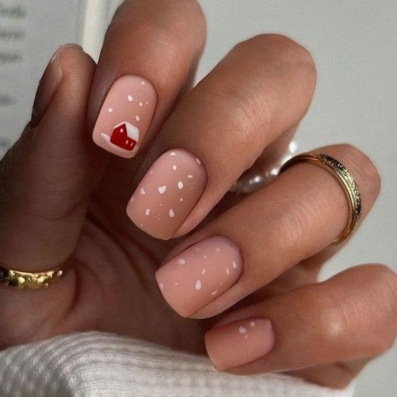 Premium Glossy Glittering Almond-Shaped Press-On Nails Stornfield