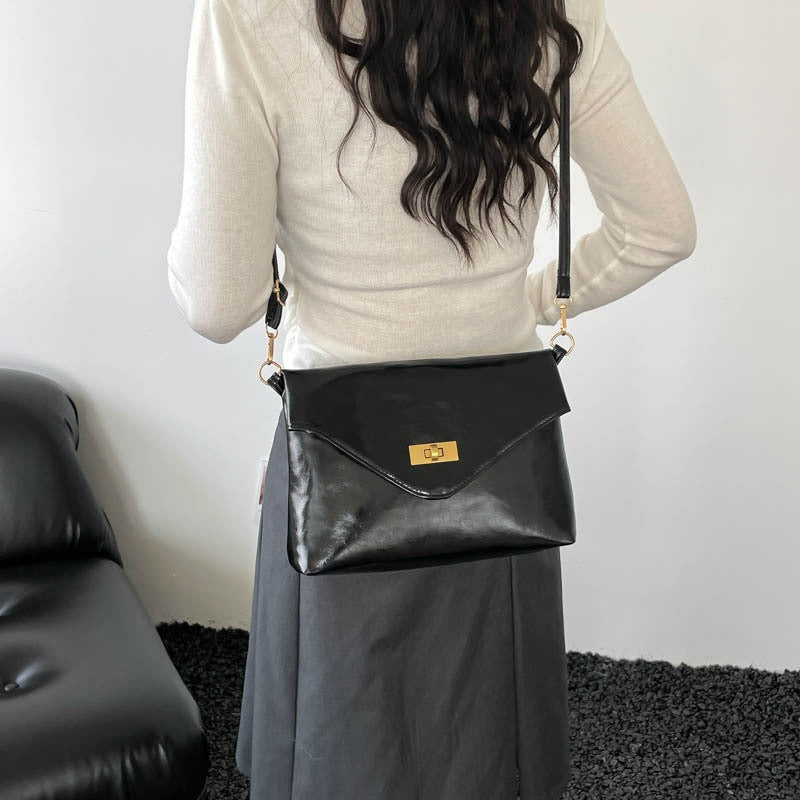 Elegant Leather Envelope Clutch