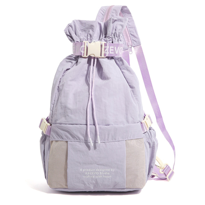 Casual Drawstring Backpack with Mesh Pockets Stornfield