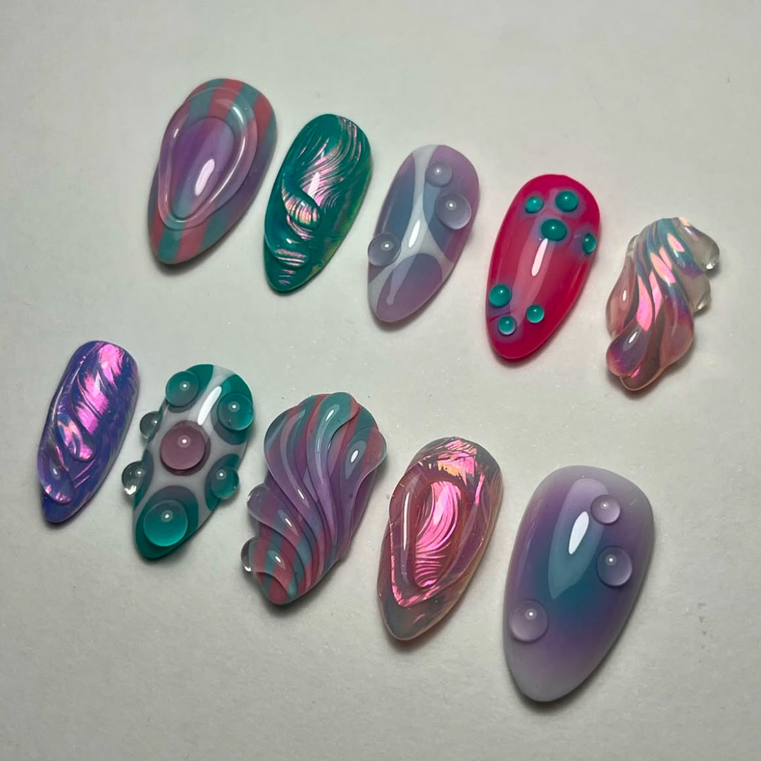 Artistic 3D Nail Design Stornfield