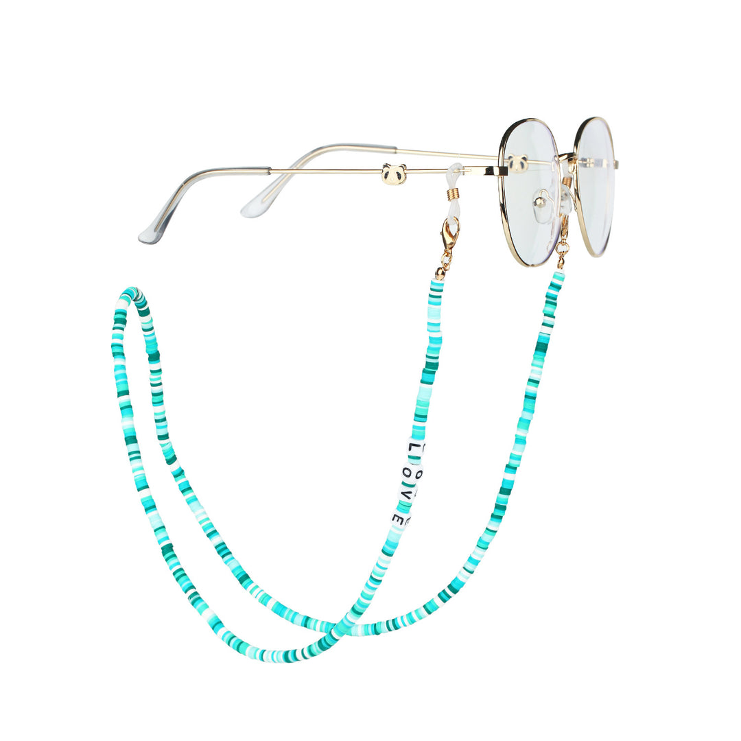 Fashionable glasses strap with colorful beads Stornfield
