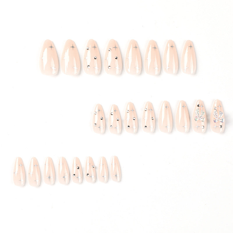 Artful stiletto nails with elegant decoration design Stornfield