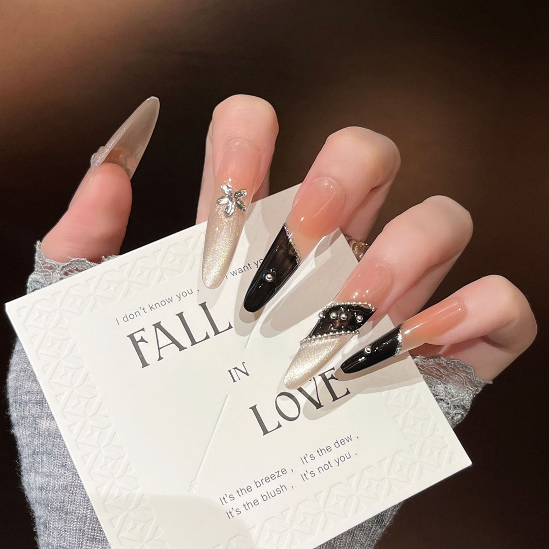 Elegant Stiletto Press-On Nail Extensions Stornfield