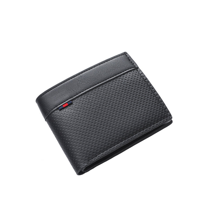 Textured Bi-Fold Leather Wallet Stornfield