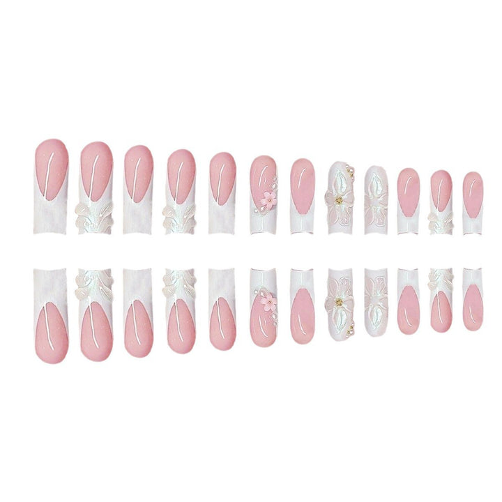 Decorative 3D Floral Press-On Nails Stornfield