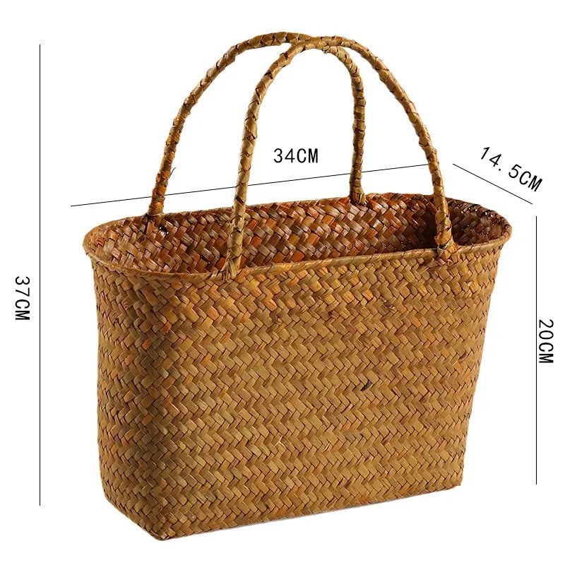 Woven Straw Shopping Basket Stornfield