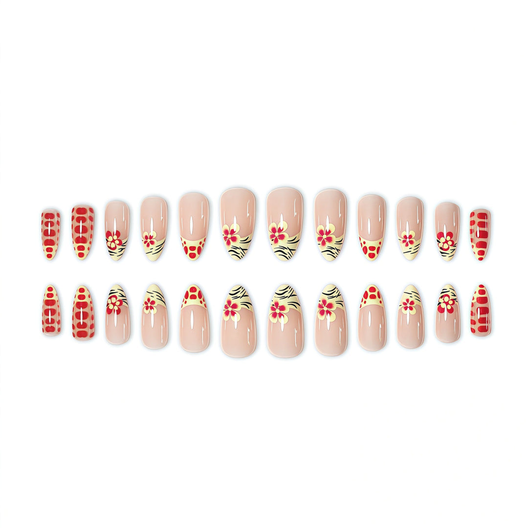 Artistic Floral Press-On Nail Set Stornfield 1787368887