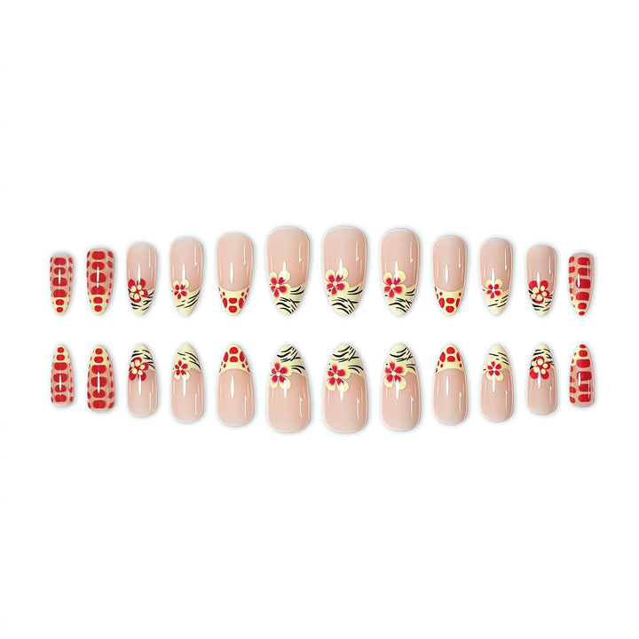 Artistic Floral Press-On Nail Set Stornfield 1787368887