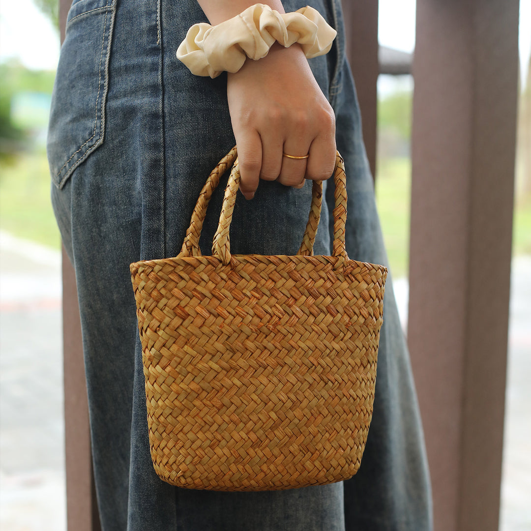 Unisex Handwoven Shopping Basket Stornfield