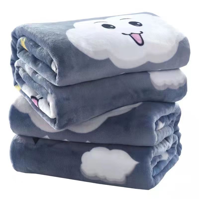 Women Cozy Fleece Blanket with Stars and Moons Stornfield