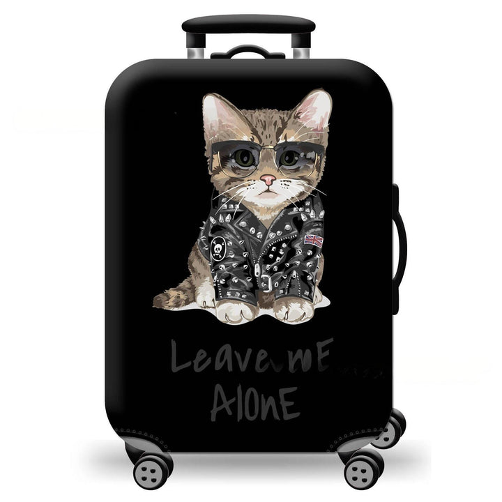Unisex hard-shell suitcase with playful cat design Stornfield