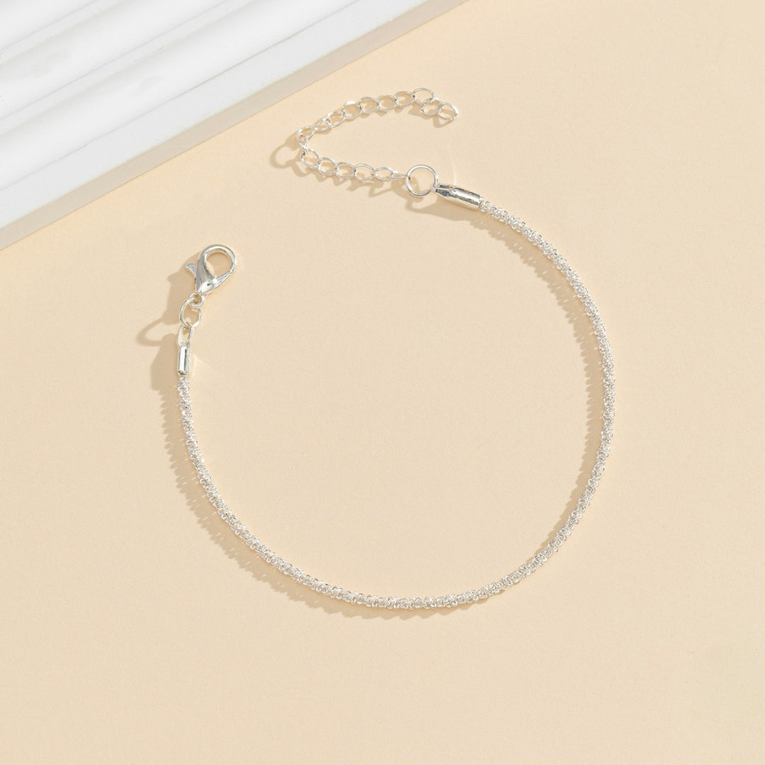 Sleek Adjustable Crystal Ankle Bracelet Stornfield