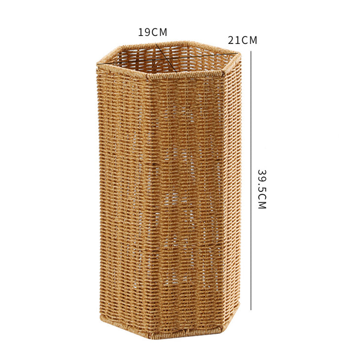 Unisex Handwoven Storage Basket with Hexagonal Shape Stornfield