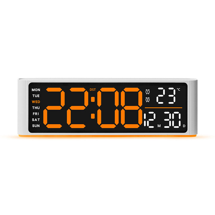 Digital LED alarm clock with temperature and day of week display Stornfield