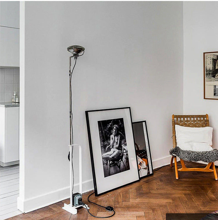 Industrial Floor Lamp with Adjustable Height