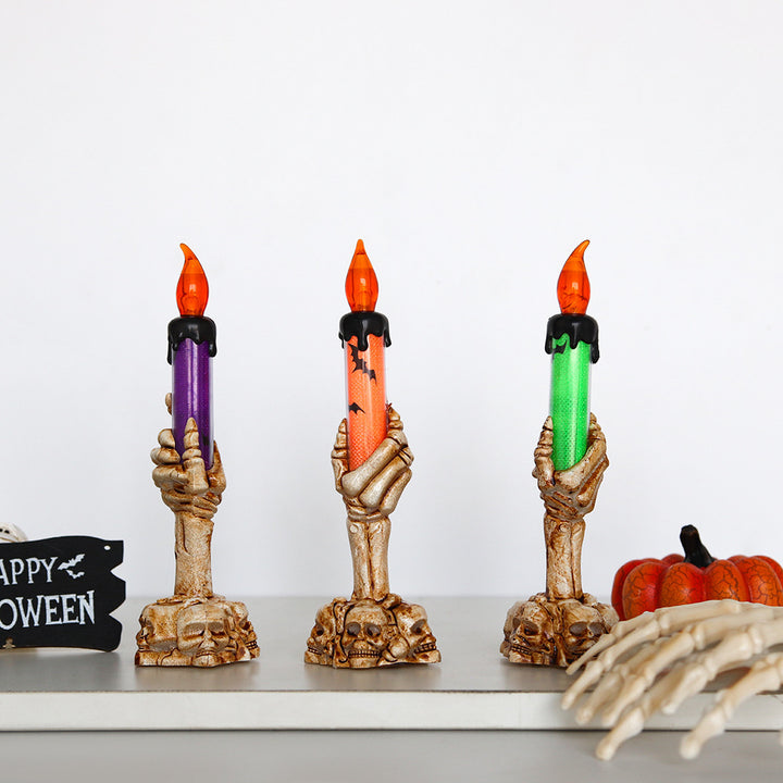 Decorative Skull Hand Candle Holder Stornfield