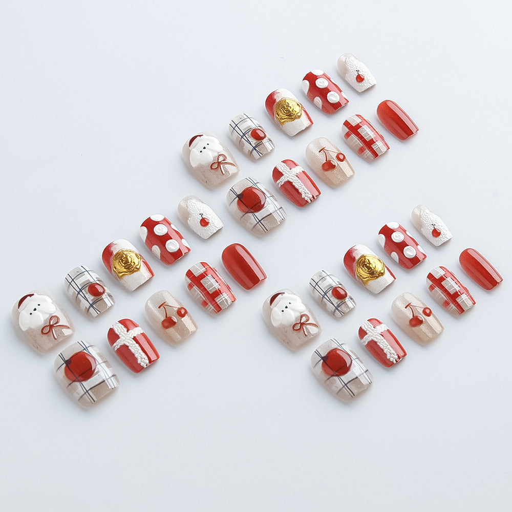Seasonal Holiday-Themed Press-On Nail Set Stornfield