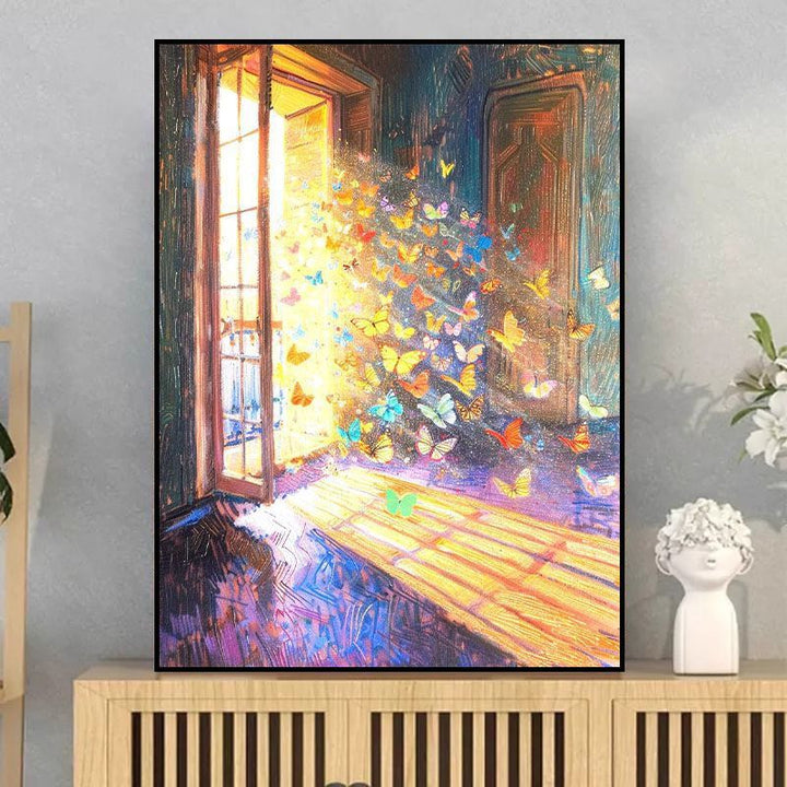 Butterfly-Inspired Dreamy Canvas Art Stornfield