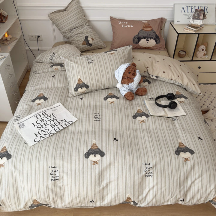 Cute Panda-Themed Bedspread Set