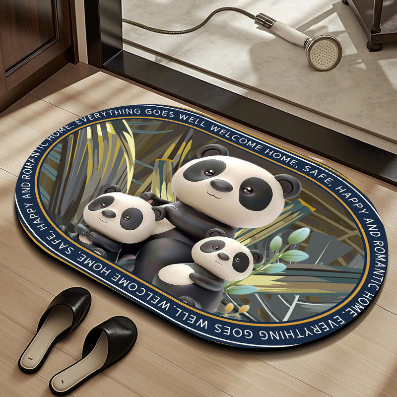 Whimsical Cabbage-Themed Welcome Mat Stornfield