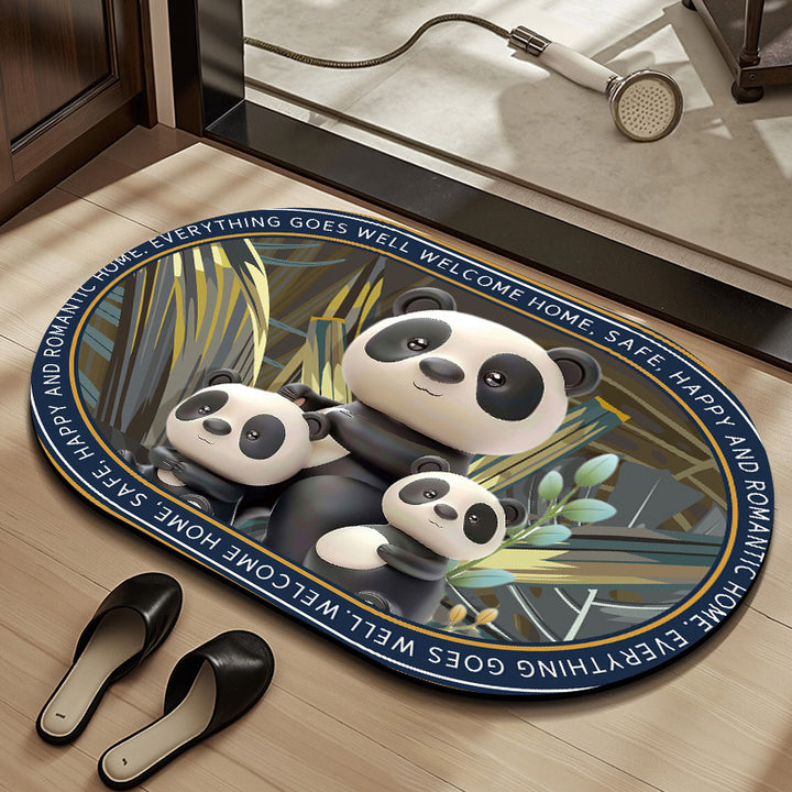 Whimsical Cabbage-Themed Welcome Mat Stornfield
