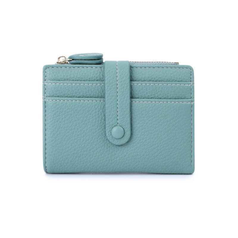 Textured Leather Zippered Card Pouch Stornfield