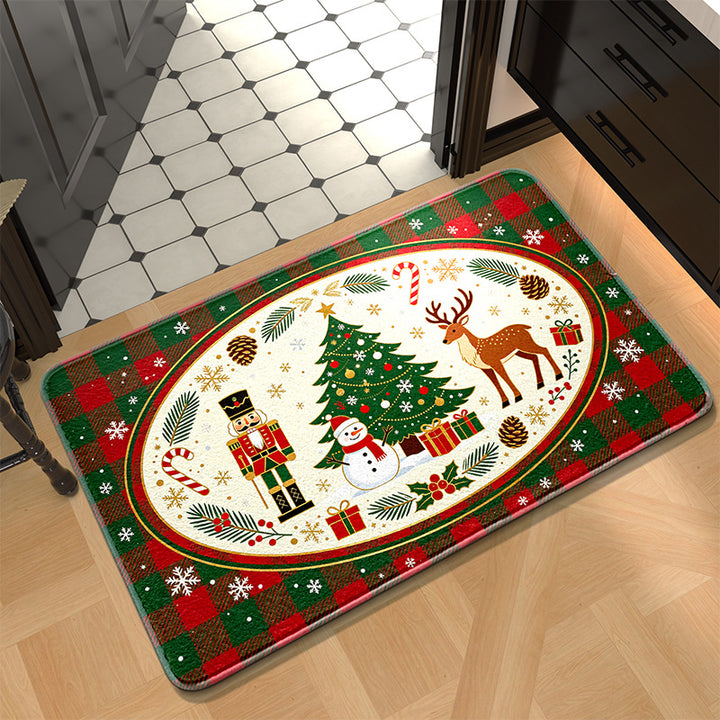 Festive Holiday Kitchen Mat Stornfield