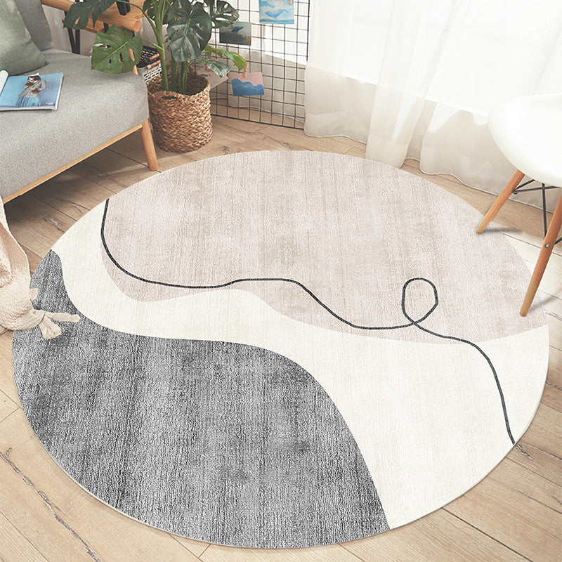 Abstract Patterned Round Area Rug Stornfield