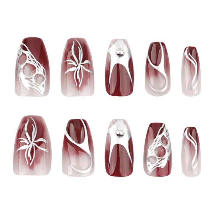 Artful Nail Extensions with Filigree Design Stornfield