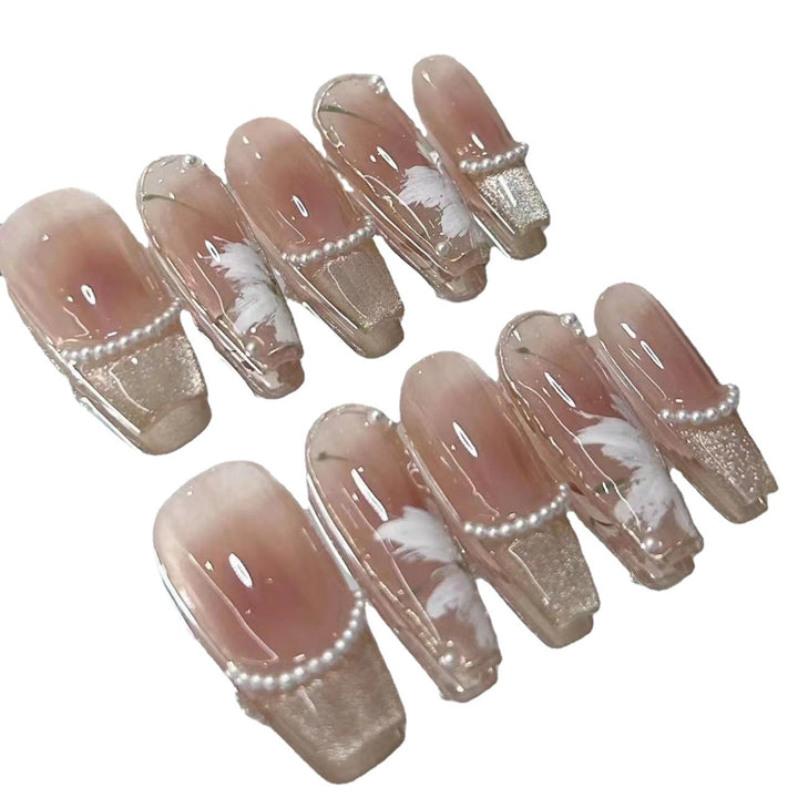 Artistic Handcrafted Press-On Nail Set