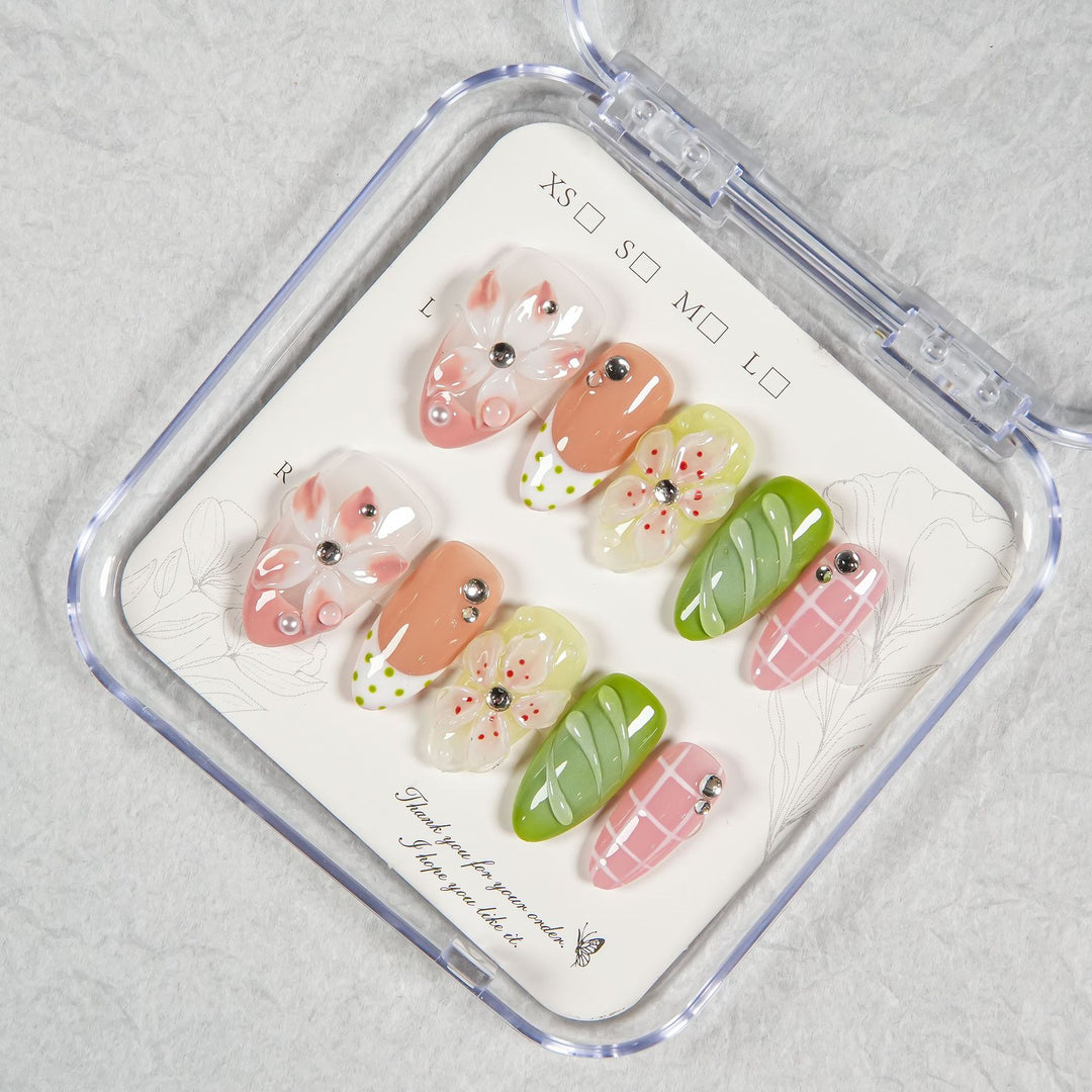 Artistic Floral Design Press-On Nails  1791254751