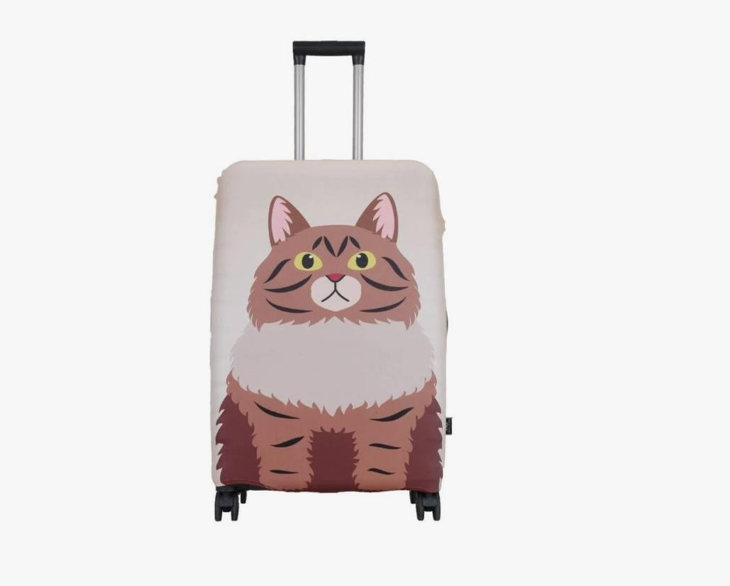 Unisex nan elastic suitcase cover with 3D dog design for trolley, stretchy and scratch-resistant Stornfield